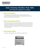 Thumbnail for daily cleaning checklist for the prep table page