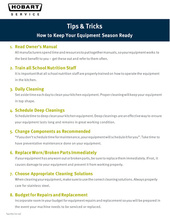 Thumbnail for tips & tricks how to keep your equipment season ready Page