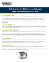 Thumbnail for daily cleaning checklist: commercial ranges page