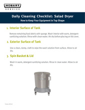 Thumbnail for daily cleaning checklist: salad dryer page