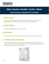 Thumbnail for daily cleaning checklist: proofer cabinet page